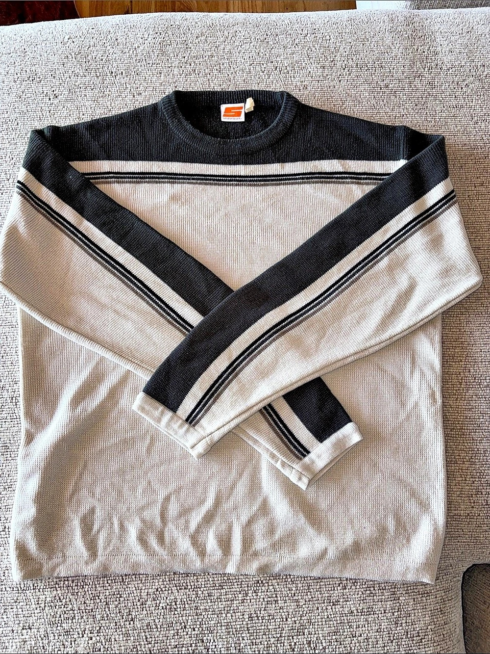 Vintage Sideout Y2K Men’s Ribbed Crewneck Sweater Medium